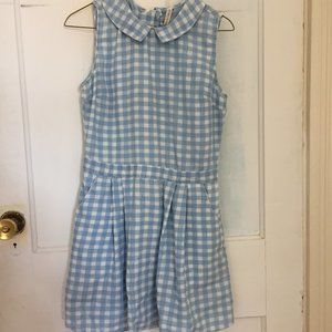 Paper Crane blue and white checked dress